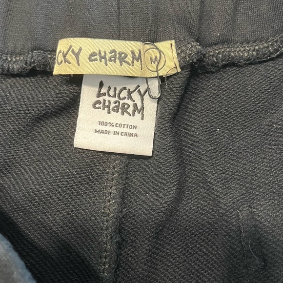 BKYS Mens Feeling Lucky French Terry Shorts - Black/Multi - Picture 3 of 5